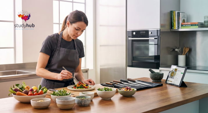 Ethnobotanist examining medicinal plants and documenting traditional herbal remedies in a botanical workspace.