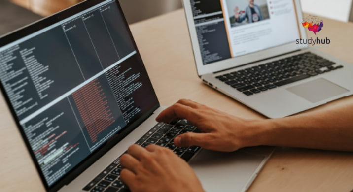 A person sitting defensively with an open palm extended in a "stop" gesture against a neutral gray background, symbolizing abuse prevention.