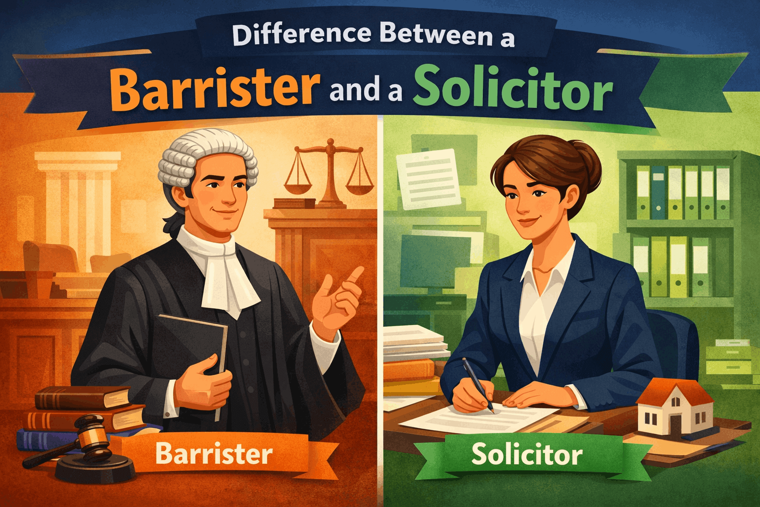Difference Between a Barrister and a Solicitor (UK Explained)