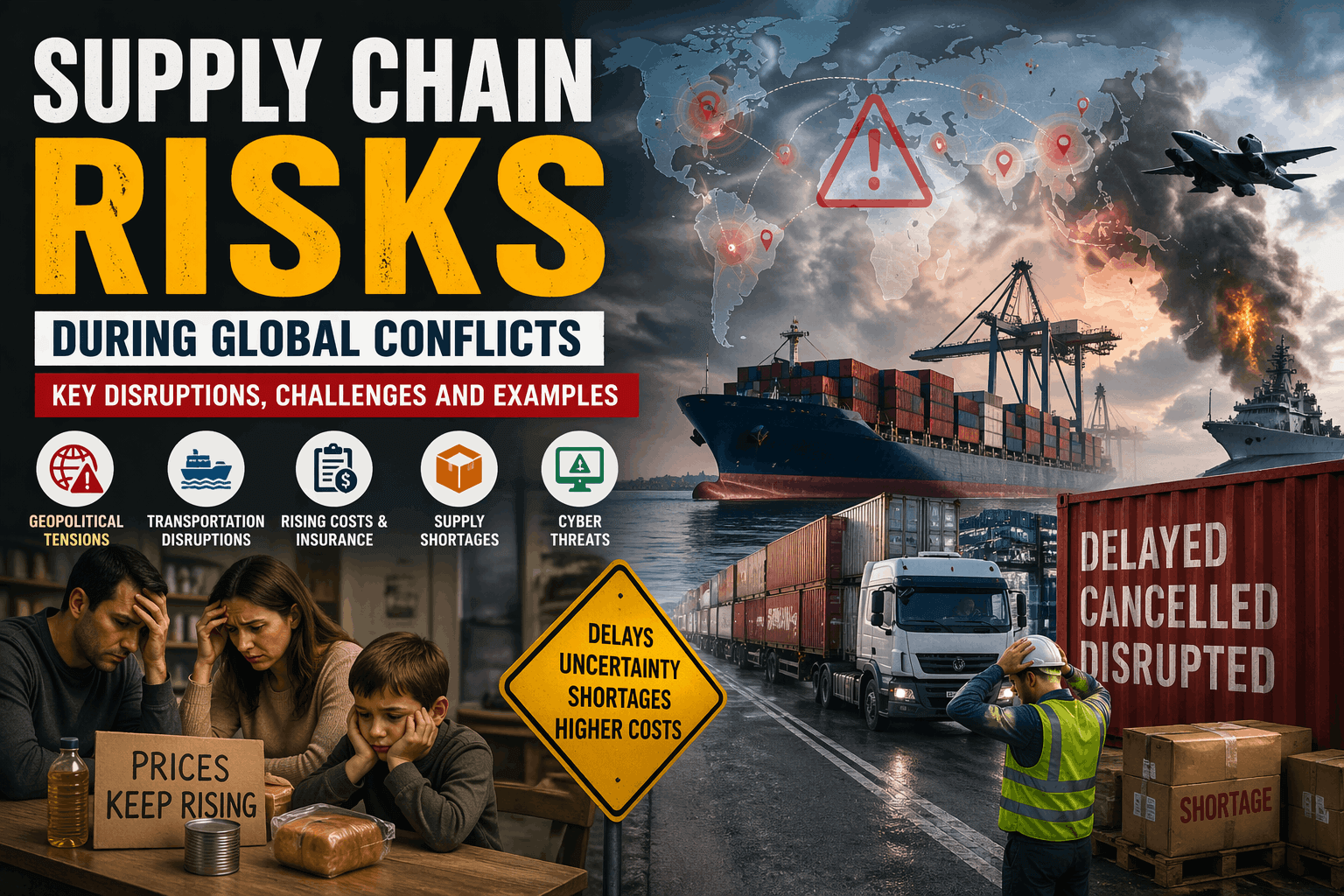 Supply Chain Risks During Global Conflicts: Key Disruptions, Challenges and Examples
