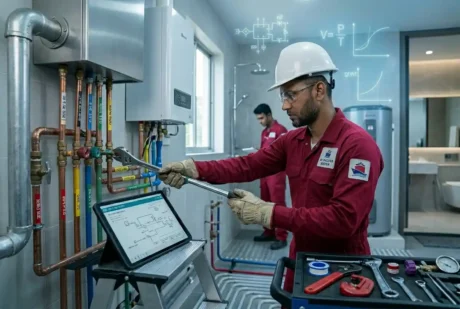 Plumbing for various appliance (Gas, electric, septic, rainfall, heating etc)