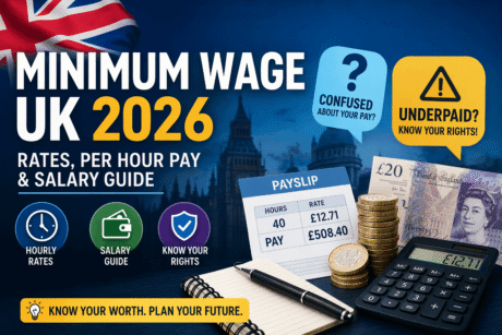Minimum Wage UK 2026: Rates, Per Hour Pay and Salary Guide