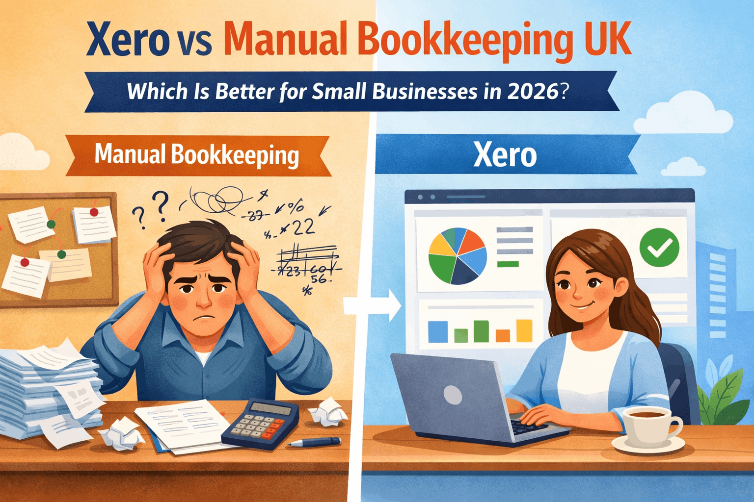 Xero vs Manual Bookkeeping UK: Which Is Better for Small Businesses in 2026?