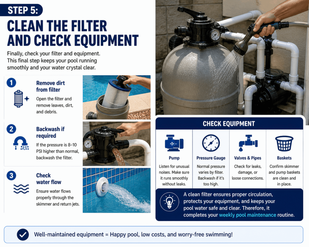 Pool Maintenance Path How to Maintain Your Pool: Weekly Pool Maintenance in 15 Minutes
