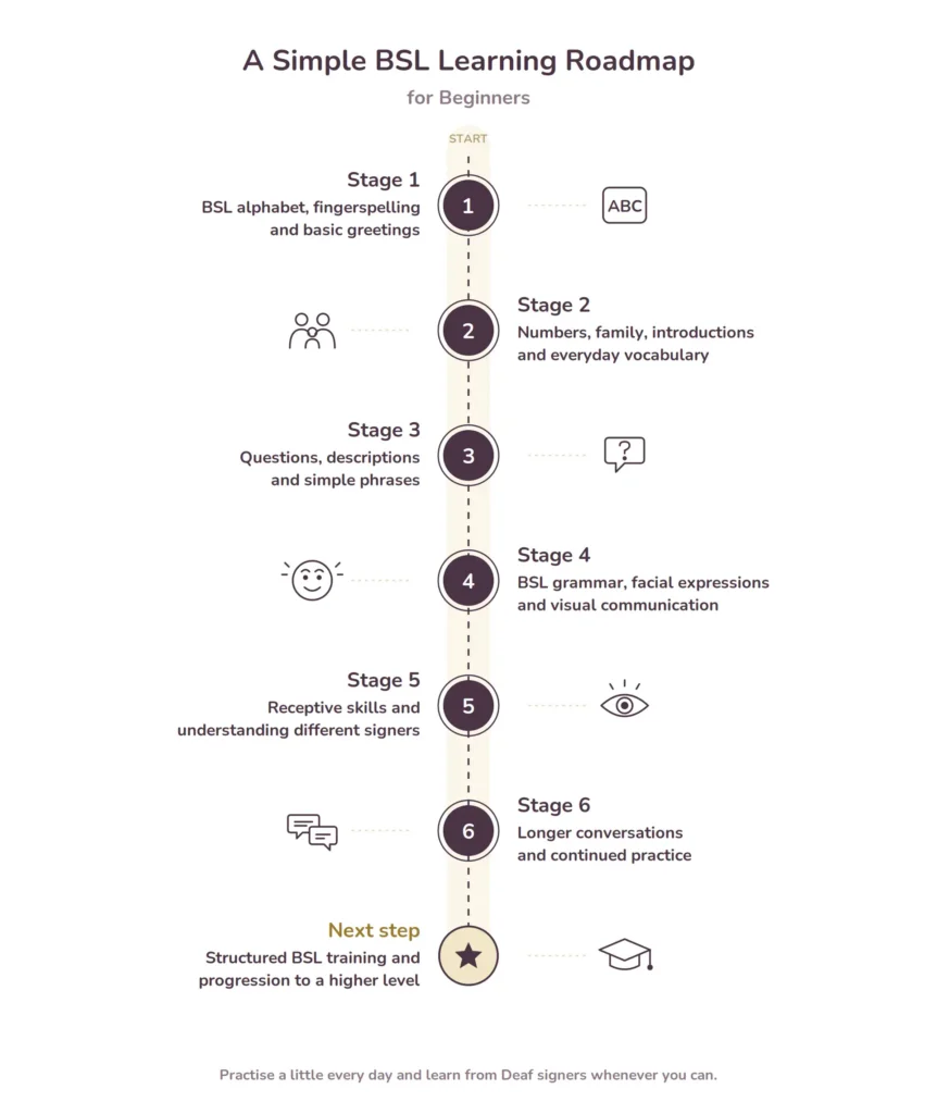 A Simple BSL Learning Roadmap for Beginners